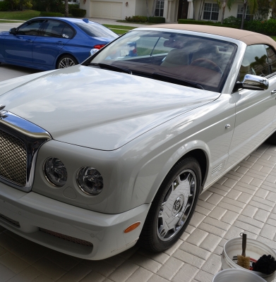 White Bentley Azure