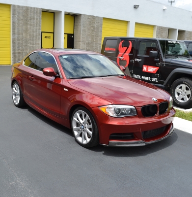 Burgundy BMW 135i