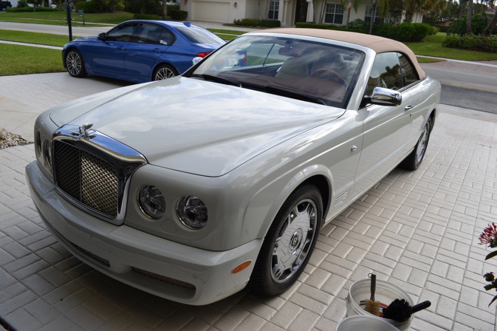 White Bentley Azure