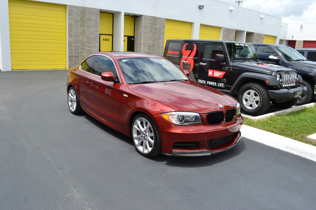 Burgundy BMW 135i