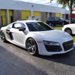 White Audi R8 Miami