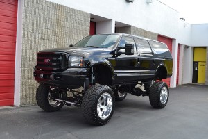 Lifted Ford Excursion Black